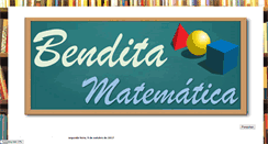 Desktop Screenshot of benditamatematica.com