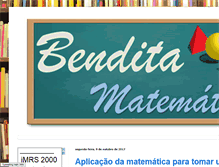 Tablet Screenshot of benditamatematica.com